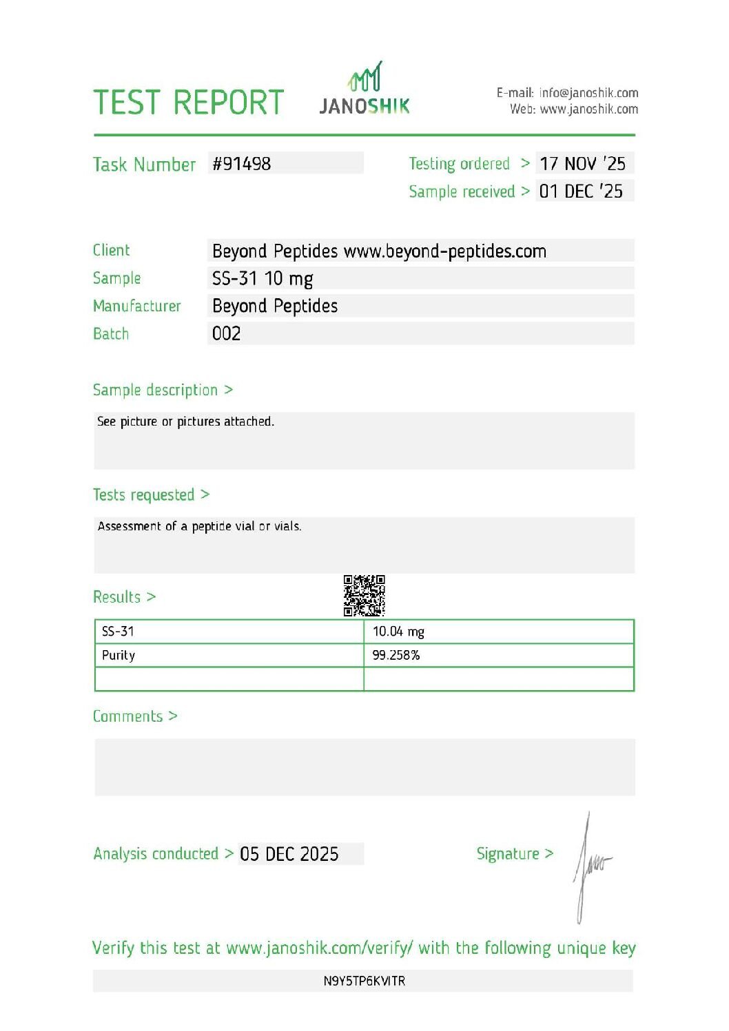 Certificate_SS31-1-pdf.jpg SS-31 Peptide - Image 6
